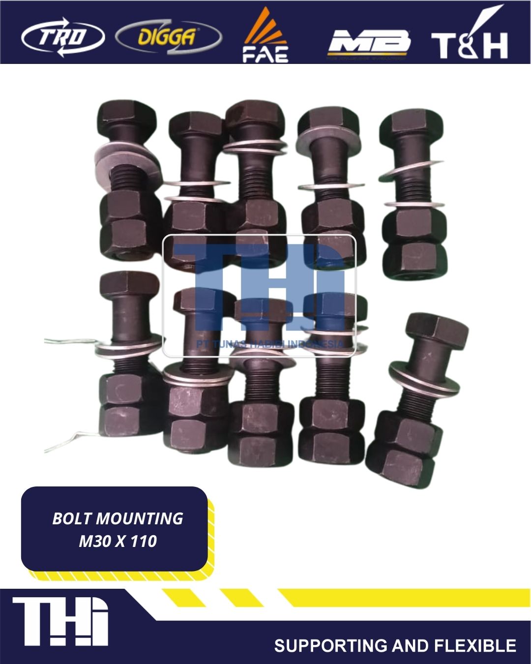 BOLT MOUNTING M30 X 110mm